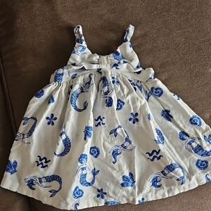 Blue and White Kids Dress